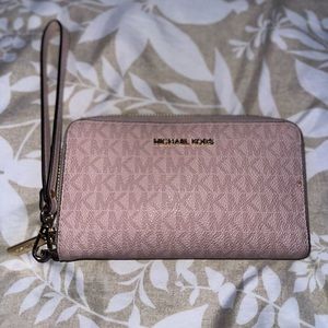 Pink Michael Kors Long Wallet